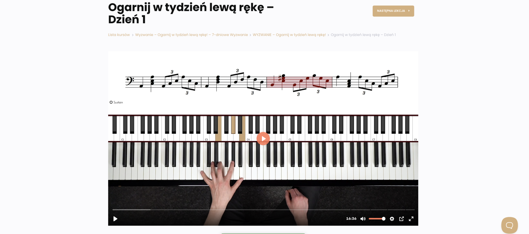 OTO - Lewa Ręka - Szkoła Pianina